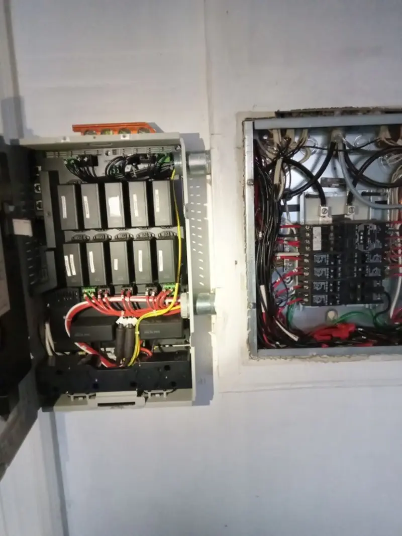 Electrical panel upgrade completed for Security Camera Wiring in North Springfield